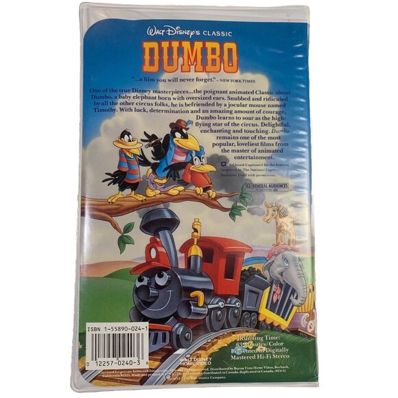 Walt Disney's 1998 DUMBO The Original Animated Classic Black Diamond Edition - Picture 2 of 10